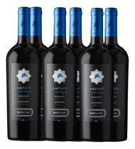 Vino Pack 6 Un Amplus Merlot 750 Ml