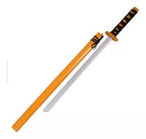  Espada Katana Samurai Juguete Madera Naranja 