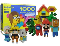 Brinquedo Blocos De Montar Projeteiros 1000 Peças Hasbro