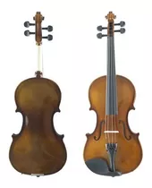 Violin Acústico Segovia Estudio Antique 3/4 Tilo Arco Color Marrón Claro