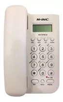 Teléfono Fijo Con Cable N-inc Kxt076cid Color Blanco