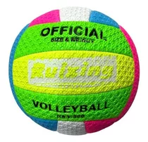Pelota De Volley Cosida Soft Touch Engomada Beach Volley Color Multicolor