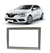 Moldura 2 Din Multimidia Renault Megane Grand Tour Prata