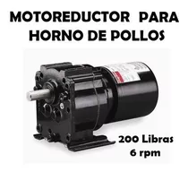 Motor Horno Pollo Motor Reductor Dayton-usa De 6 Rpm