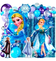 50 Art Globo Frozen Ana Elsa Olaf Nieve Cotillon Candy Bar