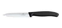 Cuchillo Victorinox Mondador Swiss Negro. Hoja 10 Cm.