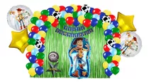 Kit Decoracion Fiesta Cumpleaños Globos Woody Toy Story 79pz Color Multicolor