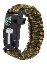 Paquete De 10 Pulsera Supervivencia Táctica Paracord Mayoreo