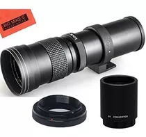 Lente Telefoto Manual Alta Potencia 4201600mm F  83 Hd Para 