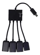 Otg Micro Usb Hub V8 Multifuncional 3 Puertos Usb Carga