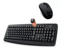 Combo Genius Teclado + Mouse Wireless Km-8100 (new) Color Del Mouse Negro Color Del Teclado Negro