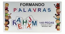 Jogo Educativo Alfabeto Móvel Formando Palavras Mdf Madeira