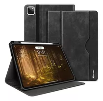 Funda iPad Pro 12.9 5th Gen 2021 Cuero 4ª/3ª Gen Negro