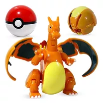 Brinquedo Pokemon Charizard + Venusaur Dentro De Pokebola 