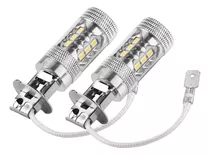 Duokon 2pcs H1 H3 16 Smd Car Fog Light 12v-24v 80w 1400lm Ca