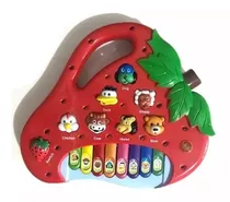 Brinquedo Piano Teclado Infantil Bichos Musical Moranguinho