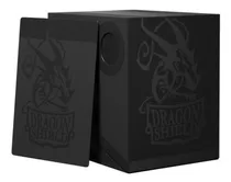 Double Shell Shadow Black Preto Deck Box Dragon Shield