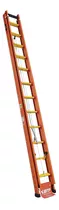 Escalera Profesional Colisa Fibra Vidrio Extensible 25 Esca Color Naranja Oscuro