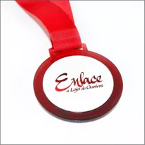 150 Medalha Em Acrílico Personalizadas Com 5 Cm 