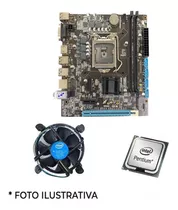 Kit Barato Placa Mãe H110 Ddr4 E Processador Pentium Cooler