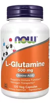 Now Foods L-glutamina 500 Mg 120 Cápsulas Vegetales