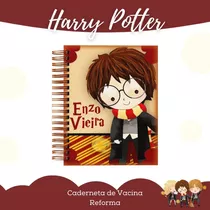 Kit Caderneta  Vacina Capa Dura E Cartão  Sus Harry Potter 