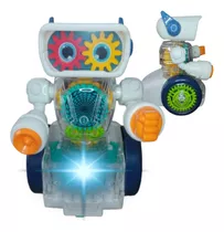 Brinquedo De Criança Robô Divertido Com Luz Som E Movimentos