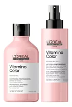 Shampoo Para Cabello Teñido + Spray Loreal Vitamino Color