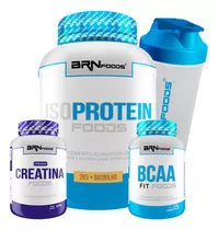 Kit Iso Protein 2kg + Bcaa 100g + Creatina 100g + Coq Brn