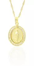 Dije Medalla Virgen De Guadalupe Oro Laminado 18k