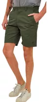 Bermudas Hombre Gabardina Lisa Costura Reforzada Moda New