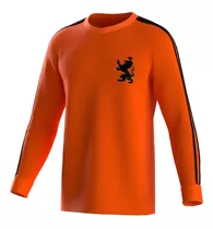 Camiseta Holanda 74 Cruyff Titular Manga Larga Retro