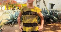 Huipil Oaxaca, Blusa Mexicana Estilo Frida Khalo, Telar 