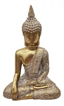 Estatua Figura De Buda Dorada Decorativa Buda Meditando