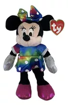 Pelúcia Minnie Beanie Babies Ty Colorida Disney 22cm