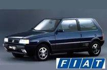 Quadro Vintage 20x30: Fiat Uno 1.6r - 1993 / Azul# Novo Okm 