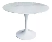 Mesa Saarinen Tulip Mármol Comedor Redonda - Carrara Design