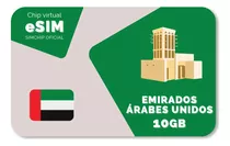Esim Internacional Emirados Árabes Unidos - 10gb - 30 Dias
