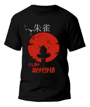Playera Akatsuki Anime Naruto, Uchiha Clan. Suzaku Itachi!