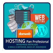 Hosting Anual Don Web Panel Feroso Plan Profesional Con Ssl 