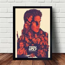 Quadro Poster Da Série Teen Wolf  Moldura 43x33cm A3