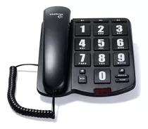 Teléfono Intelbras Tok Fácil Fijo - Color Negro