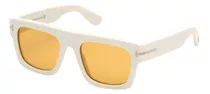 Tom Ford Fausto Ft  Ivory/brown 53/20/145 - Gafas De Sol Un.