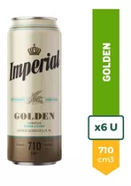 Cerveza Imperial Golden Lata 710ml Pack X6 La Barra