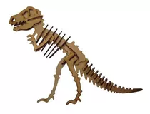 Quebra Cabeça 3d Dinossauro Tiranossauros Rex Mdf