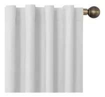 Cortinas Blackout Textil 2 Paños 140x220cm Blanca Vip Color Blanco Tiza