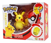  Pokémon Pikachu Com Pokébola Action Figure Na Caixa - Novo