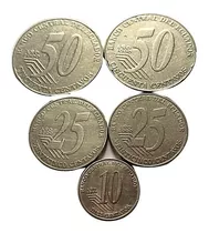 Moneda Del Ecuador 50, 25 Y 10 Centavos Ecuatorianos Año2000