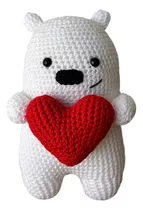 Oso Polar Corazón Amigurumi Oso Peluche 