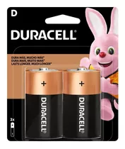 Pilha Alcalina D2 Grande Duracell Com 2 Unidades